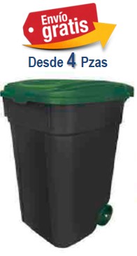 Bote Sablon Ruedas y Tapa de color