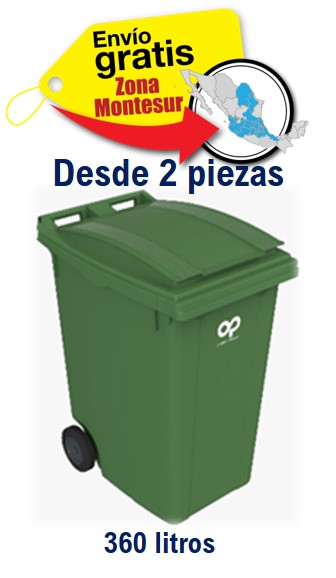 Contenedore de basura importado 360lts Sulo Plastic Omnium
