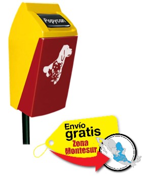 bote popycan para desechos caninos