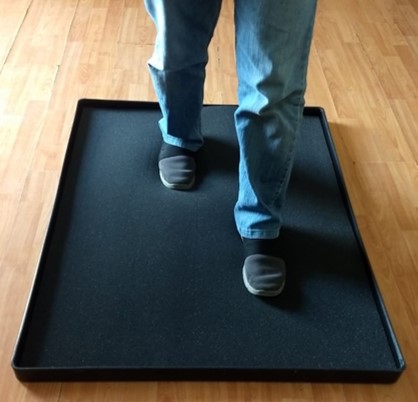 tapete sanitizante grande para zapatos